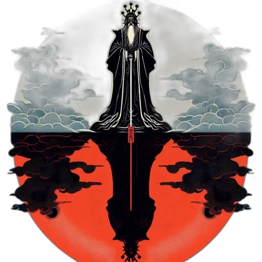 crown, dragon, sword, staff transparent PNG cut-out