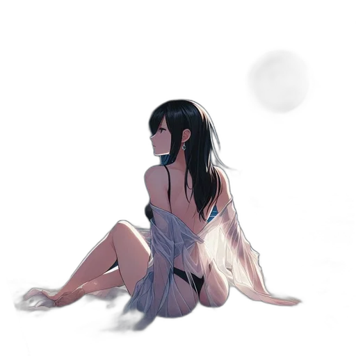 dress, creature, umbrella, robot transparent PNG cut-out