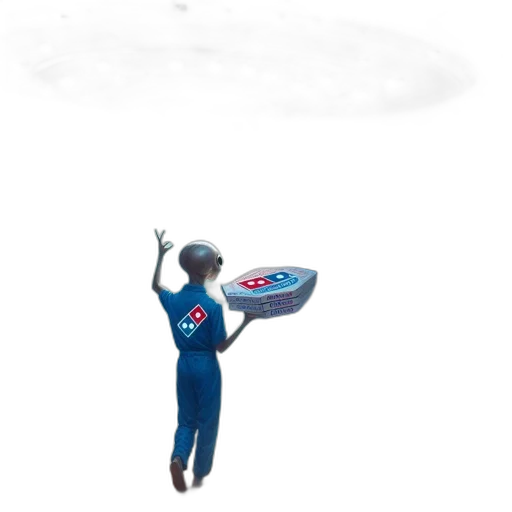 umbrella, staff, jacket, robot transparent PNG cut-out
