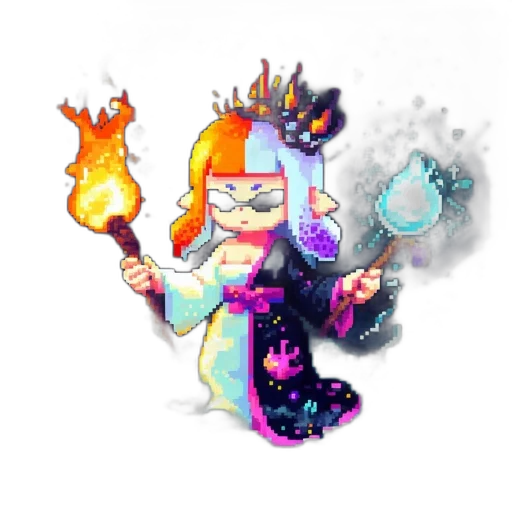 staff, concept art, fantasy art, pixel art transparent PNG cut-out