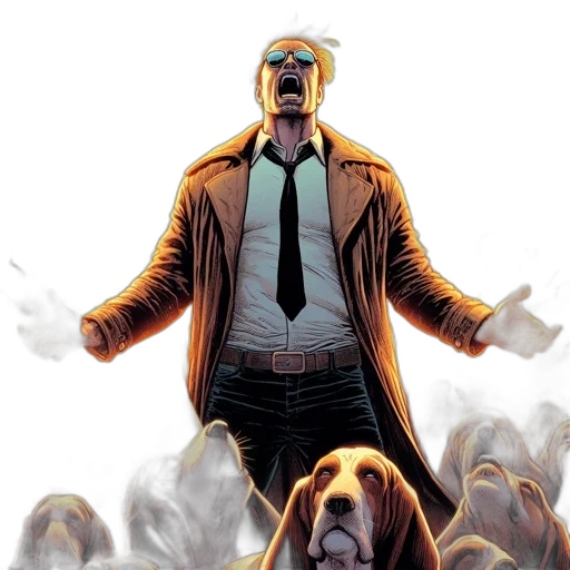 comic book art, concept art, intense, setting transparent PNG cut-out