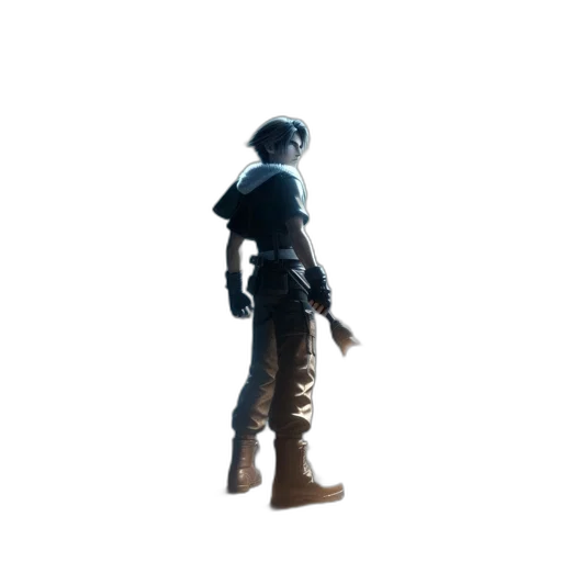 weapon, jacket, staff, mask transparent PNG cut-out