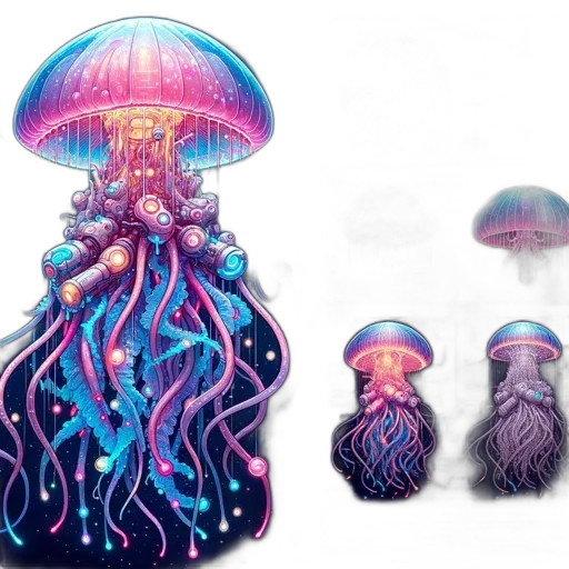 creature, dress, umbrella, hat transparent PNG cut-out