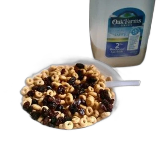 food, bowl, cereal, raisins transparent PNG cut-out