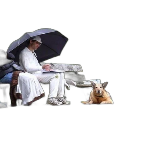 umbrella, furniture, staff, photorealistic transparent PNG cut-out