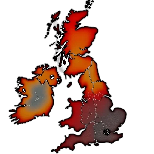 map, showing, area, where transparent PNG cut-out