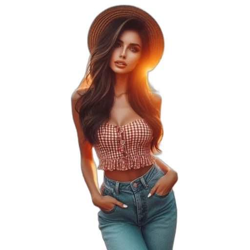 dress, hair, jewelry, fantasy art transparent PNG cut-out