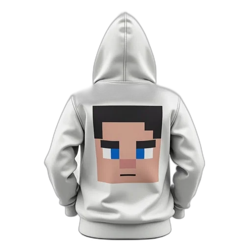 jacket, face, 3d render, pixel art transparent PNG cut-out