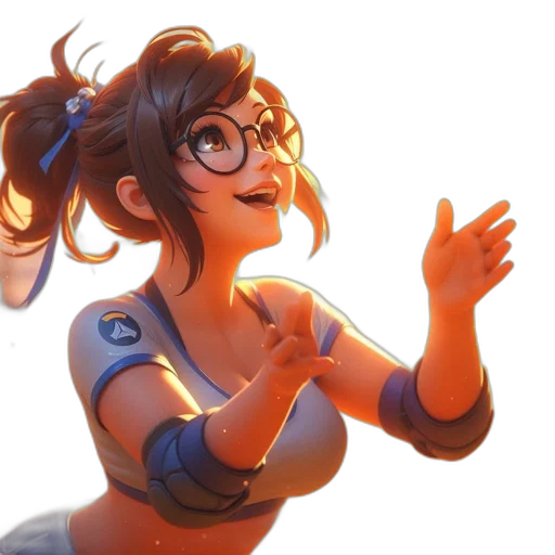 staff, dress, weapon, face transparent PNG cut-out