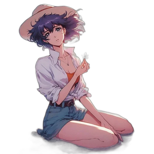 hat, dress, weapon, flower transparent PNG cut-out