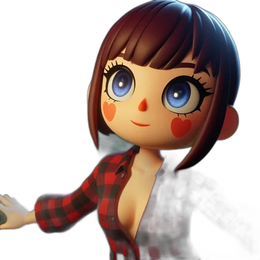 3d render, photorealistic, concept art, cartoon transparent PNG cut-out