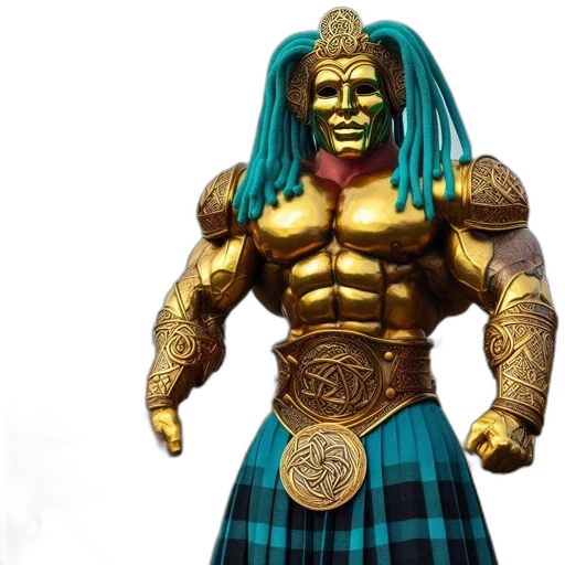 3d render, concept art, comic book art, person transparent PNG cut-out