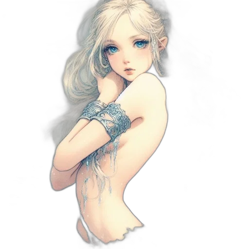dress, jewelry, face, weapon transparent PNG cut-out