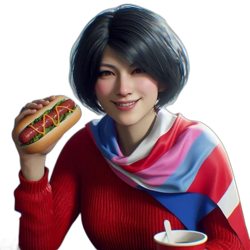 food, face, robot, photorealistic transparent PNG cut-out