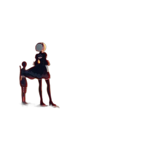 robot, creature, dress, crown transparent PNG cut-out