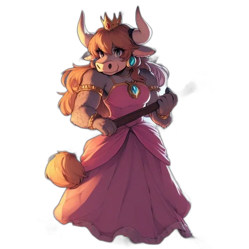 staff, dress, crown, weapon transparent PNG cut-out
