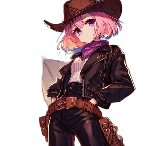 hat, jacket, weapon, staff transparent PNG cut-out