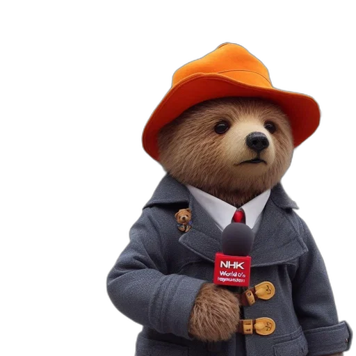 hat, staff, jacket, anthropomorphic transparent PNG cut-out