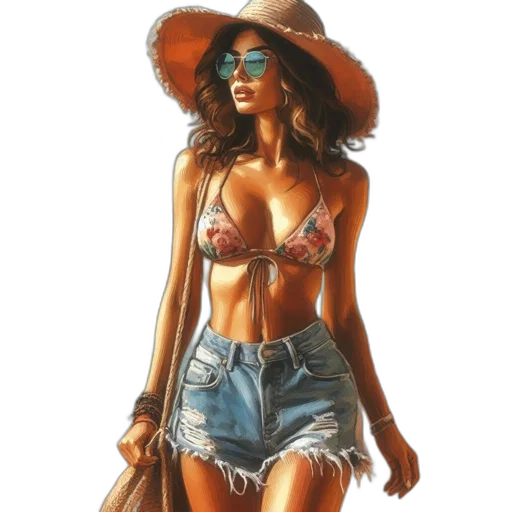 hat, dress, jacket, jewelry transparent PNG cut-out