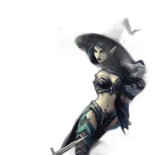 sword, weapon, staff, fantasy art transparent PNG cut-out
