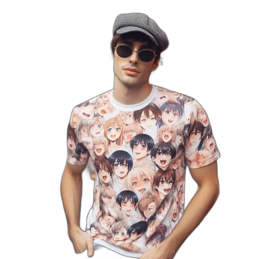 hat, jacket, face, anime transparent PNG cut-out