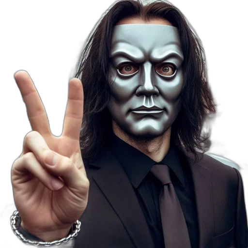 mask, face, photorealistic, man transparent PNG cut-out