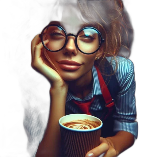 face, staff, food, photorealistic transparent PNG cut-out