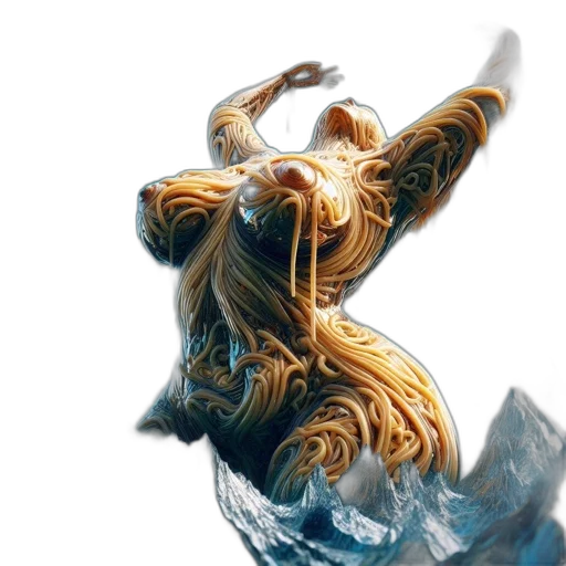 dragon, hair, creature, mask transparent PNG cut-out
