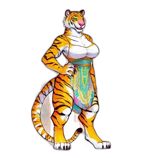 dress, animal, concept art, pixel art transparent PNG cut-out