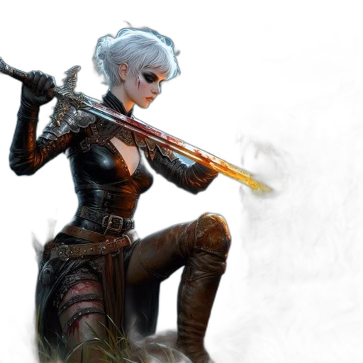 weapon, staff, sword, fantasy art transparent PNG cut-out