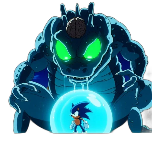 creature, dragon, staff, robot transparent PNG cut-out