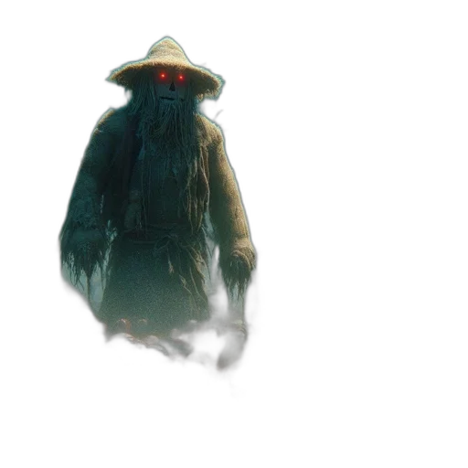 mask, creature, hat, staff transparent PNG cut-out