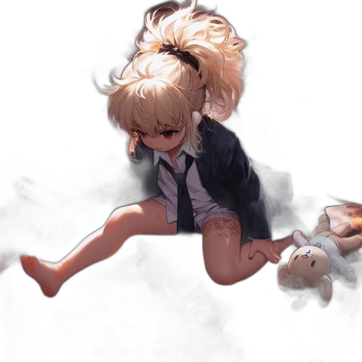 hair, creature, weapon, umbrella transparent PNG cut-out