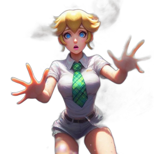 dress, staff, robot, weapon transparent PNG cut-out