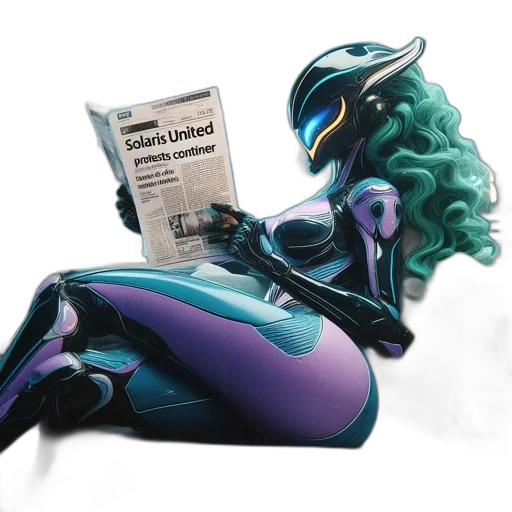 robot, mask, hair, dragon transparent PNG cut-out