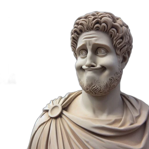 face, 3d render, photorealistic, vaporwave transparent PNG cut-out