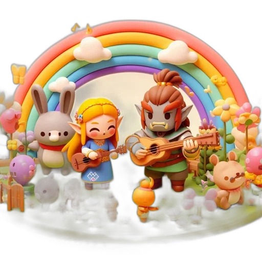 concept art, pixel art, 3d render, fantasy art transparent PNG cut-out