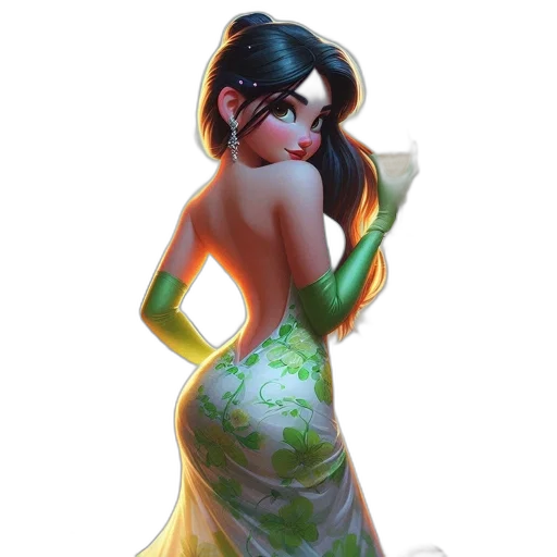 dress, concept art, fantasy art, 3d render transparent PNG cut-out