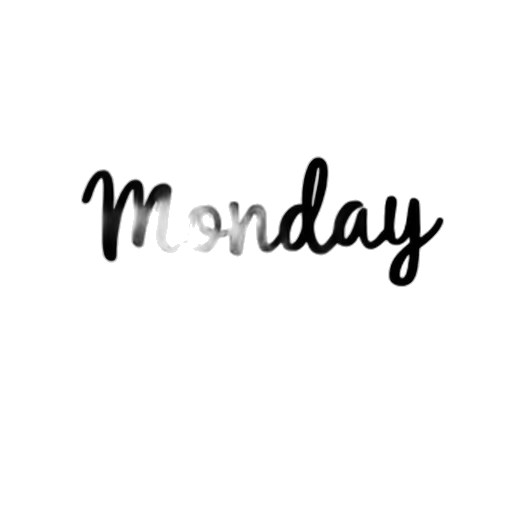 handwriting, writing, showing, monday transparent PNG cut-out