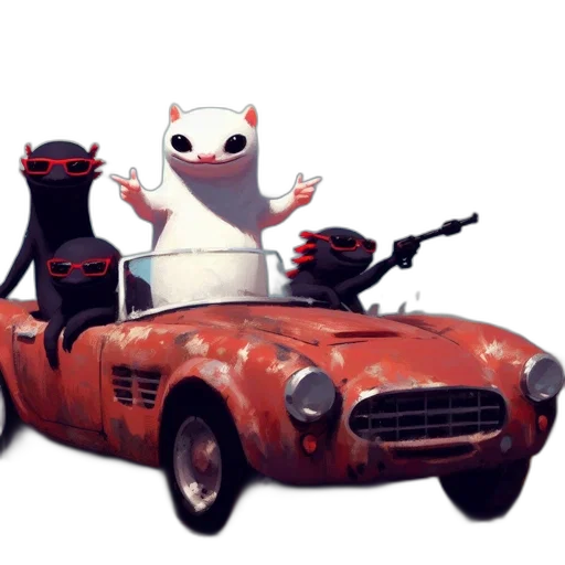 car, robot, animal, concept art transparent PNG cut-out