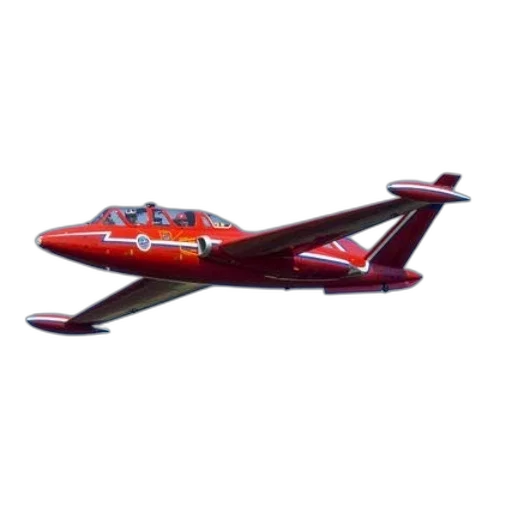 3d render, concept art, red, airplane transparent PNG cut-out
