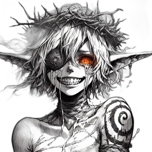mask, creature, face, staff transparent PNG cut-out