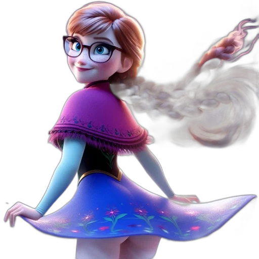 dress, staff, concept art, 3d render transparent PNG cut-out