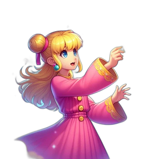 staff, dress, crown, concept art transparent PNG cut-out