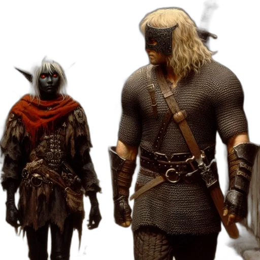 concept art, fantasy art, 3d render, comic book art transparent PNG cut-out