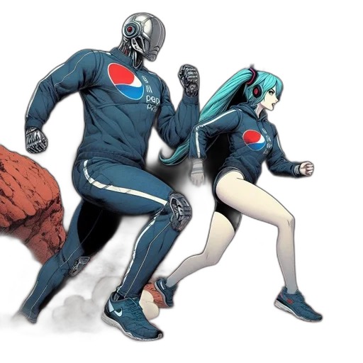 robot, jacket, concept art, comic book art transparent PNG cut-out