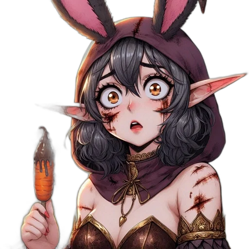 staff, weapon, creature, fantasy art transparent PNG cut-out