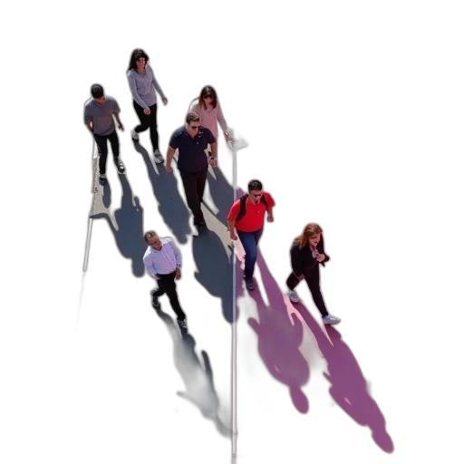 staff, 3d render, concept art, group transparent PNG cut-out