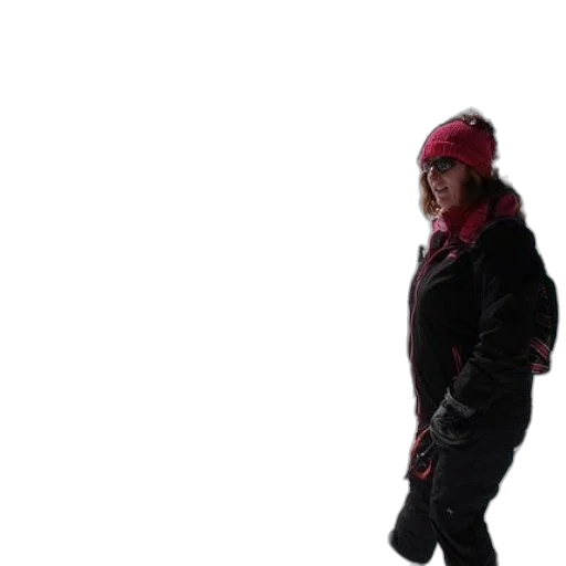 jacket, hat, staff, creature transparent PNG cut-out