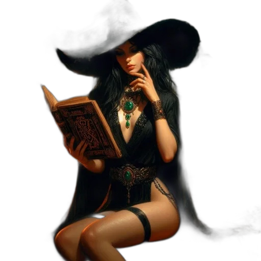 hat, dress, fantasy art, concept art transparent PNG cut-out